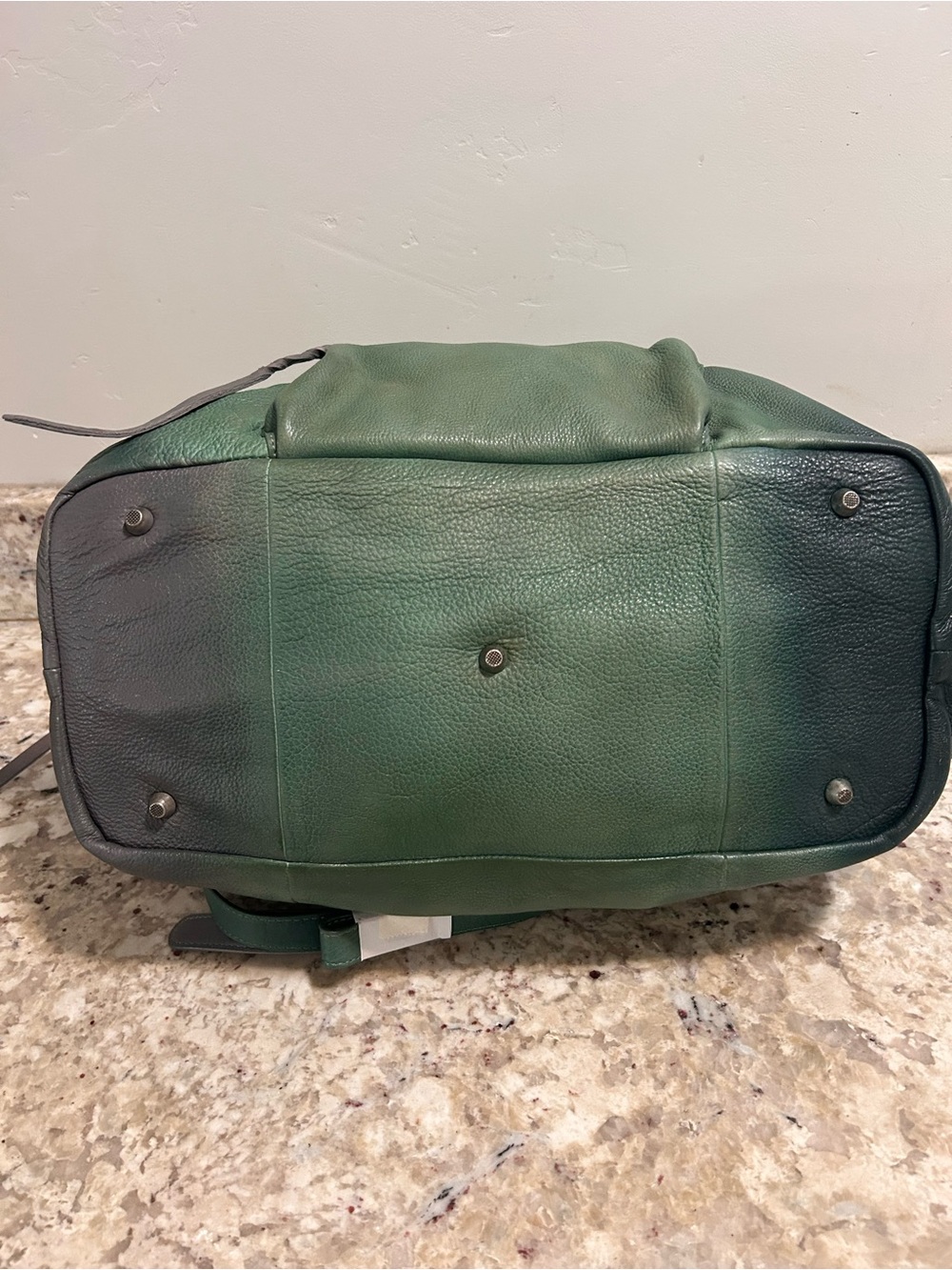 🦚 Free People Large Emerson Tote Ombré Green Limited Edition SOLD OUT! Rare NWT! - Picture 7 of 9